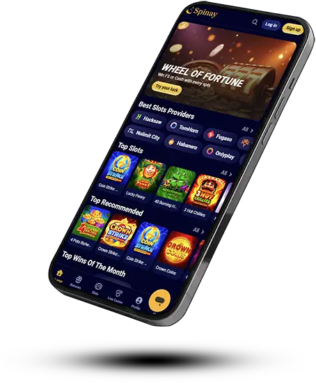 Spinay Casino uygulamasında slot oynayın