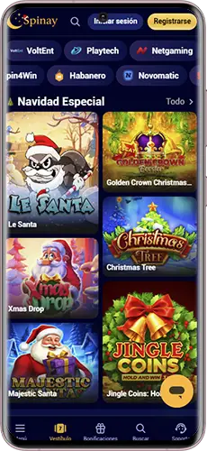 Juega al Spinay Casino en tu teléfono